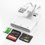 Yuhg - lecteur de carte mémoire 3 en 1 xd / tf / sd pour iphone / mac / android / pc ¿ multi lecteur ... Yuhg - lecteur de carte mémoire 3 en 1 xd / tf / sd pour iphone / mac / android / pc ¿ multi lecteur ...