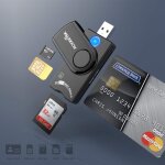 Yuhg - lecteur de cartes a puce usb dni - lecteur de carte d'identit - lecteur de carte d'identit - ...