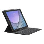 Zagg messenger folio 2 - clavier et tui - sans fil - bluetooth - azerty - franais - charbon clavier, ...