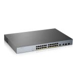 Zyxel gs1350 - 26hp - commutateur - intelligent - 24 x 10 / 100 / 1000 (poe + ) + 2 x sfp gigabit combo ...