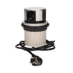 Bloc prises escamotables 3x 250v + 2 prises usb - orno