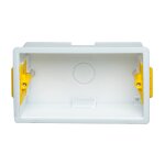Boite d'encastrement double carrée 47mm blanche - appleby Boite d'encastrement double carrée 47mm blanche - appleby