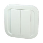 Double interrupteur enocean sans fil ni pile - blanc cozy - nodon