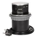 Multiprise escamotable cylindre 3 prises 230v et 2 usb - orno