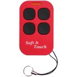 Tlcommande universel soft touch duplicateur 433. 92 mhz version longue porte rouge - creasol