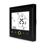 Thermostat connect zigbee pour plancher chauffant 16a noir - moes