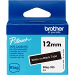 Btag - 335 ruban blanc sur noir original btag - 335