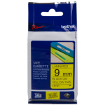 Tz - 621 ruban noir sur jaune original tze - 621