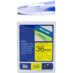 Tz - 661 ruban noir sur jaune original tze - 661