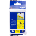 Tz - s641 ruban noir sur jaune original tze - s641