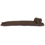 Boudin de porte woof petit chien marron motif petits carreaux