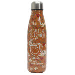 Bouteille isotherme 50 cl motif floral liberty madame bonheur orange
