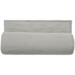 Couvre - lit 240x260 celeste velours piquage points brod�s nacre