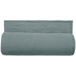 Couvre - lit 240x260 celeste velours piquage points brod�s lichen