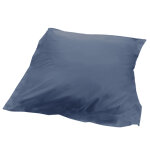 Housse d'dredon uni 140x150 cm 100% coton alto bleu jean