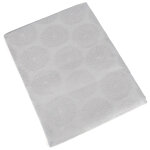 Nappe ovale 180x240 cm h�lios perle 100% coton + enduction acrylique