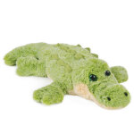 Peluche crocodile 40 cm polyester dans la foret tropicale vert