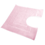 Tapis de bain contour wc et lavabo 60x60 cm flair rose 1500 g / m2