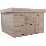 Abri de jardin en bois dinan habrita 7, 97 m2 avec toit plat Abri de jardin en bois dinan habrita 7, 97 m2 avec toit plat