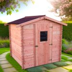 Abri de jardin en bois dublin 2. 1x2 habrita 4. 3m2