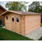 Abri de jardin habrita en bois douglas massif 23, 14 m2 Abri de jardin habrita en bois douglas massif 23, 14 m2