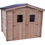 Abri de jardin habrita dalia en bois massif 5, 32 m2 avec toit plaques Abri de jardin habrita dalia en bois massif 5, 32 m2 avec toit plaques