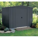Abri de jardin en métal habrita 253x181xh190 porte coulissante Abri de jardin en métal habrita 253x181xh190 porte coulissante