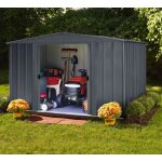 Abri de jardin en métal habrita 313x242xh198 avec double porte Abri de jardin en métal habrita 313x242xh198 avec double porte
