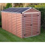 Abri de jardin skylight 2x3. 8m kosygarden polycarbonate ambre brun