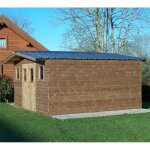 Abri de jardin thermabri en bois massif de 23, 82 m2 avec toiture en Abri de jardin thermabri en bois massif de 23, 82 m2 avec toiture en