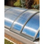 Abri de piscine en aluminium anthracite 332 x 642 x 115 Abri de piscine en aluminium anthracite 332 x 642 x 115