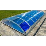 Abri de piscine en aluminium et polycarbonate 430 x 854 x 84 Abri de piscine en aluminium et polycarbonate 430 x 854 x 84