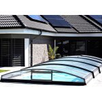 Abri de piscine bas tlescopique imperial 12. 78x4. 3 abrilios