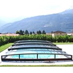 Abri de piscine bas télescopique imperial 8. 54x4. 5 abrilios Abri de piscine bas télescopique imperial 8. 54x4. 5 abrilios