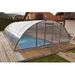 Abri de piscine haut télescopique 6. 5x10. 6x2. 10m trend standart Abri de piscine haut télescopique 6. 5x10. 6x2. 10m trend standart