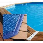 Bâche à bulles pour piscine ubbink 490x355 octogonale ovale Bâche à bulles pour piscine ubbink 490x355 octogonale ovale