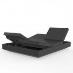 Banquette transat vela daybed inclinable vondom anthracite Banquette transat vela daybed inclinable vondom anthracite