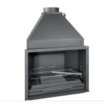 Barbecue ferlux à encastrer s100 en acier avec hotte Barbecue ferlux à encastrer s100 en acier avec hotte