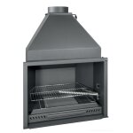 Barbecue ferlux à encastrer s80 en acier avec hotte Barbecue ferlux à encastrer s80 en acier avec hotte