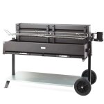 Barbecue le marquier mchoui sur chariot et tournebroche