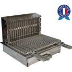 Barbecue tonio au charbon de bois encastrable tout inox avec grille Barbecue tonio au charbon de bois encastrable tout inox avec grille