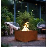 Braséro en acier round corten 70cm infire Braséro en acier round corten 70cm infire