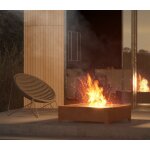 Braséro en acier square corten 1000 infire Braséro en acier square corten 1000 infire