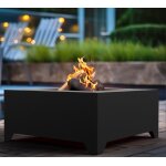 Braséro en acier square noir 70cm infire Braséro en acier square noir 70cm infire