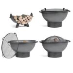 Brasero de jardin fatboy cook king premium 85cm avec 4 accessoires Brasero de jardin fatboy cook king premium 85cm avec 4 accessoires