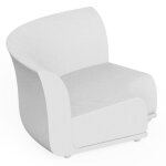 Canap sofa vondom design suave angle en tissu dperlant blanc snow