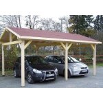Carport en bois 28m2 avec toit habrita Carport en bois 28m2 avec toit habrita