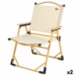 Chaise de camping pliante aktive sabana terre 47 x 77 x 51 cm (2 Chaise de camping pliante aktive sabana terre 47 x 77 x 51 cm (2