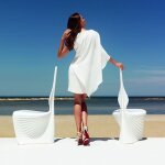Chaise de jardin biophilia vondom - blanc Chaise de jardin biophilia vondom - blanc