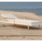 Chaise longue sun lounger hamptons aluminium écru vondom Chaise longue sun lounger hamptons aluminium écru vondom